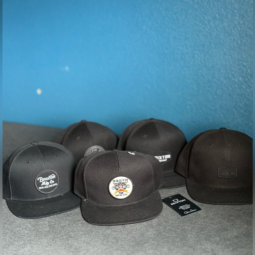 Brixton Snapback Hat Lot (5) 1 New 4 Used